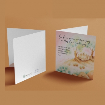 Cartão Cristo no Monte