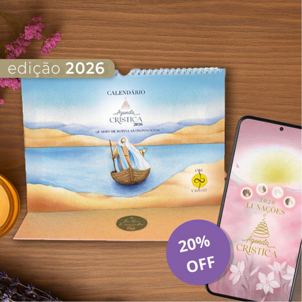 Kit Calendário Agenda Crística 2026 + Lunações digital
