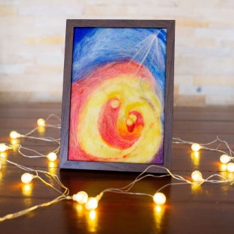 Feltragem da capa da Agenda Crística 3ª edição