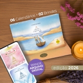 Kit presente com 6 Calendário Agenda Crística 2026